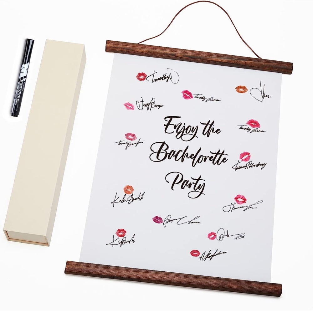 Sign In Guest Bookā£Blank Magnetic Poster Hanger Frame 14Ć20 with Pen - Picture 2 of 6
